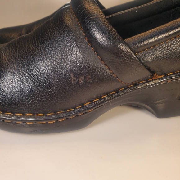 BOC Peggy Black Leather Clogs Women's 9.5 - Picture 5 of 10
